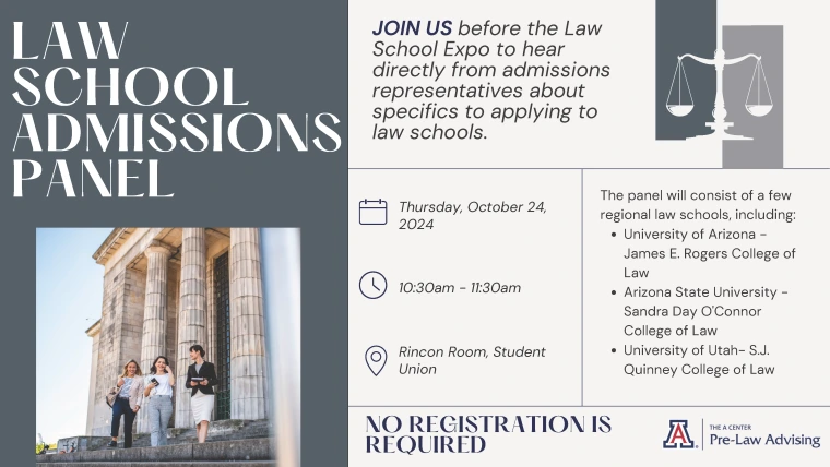 Flyer for Admissions Panel