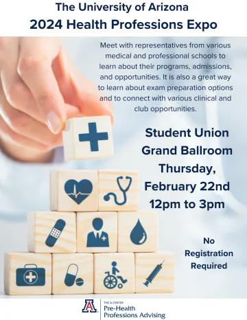 Pre-Health Professions Expo Flyer